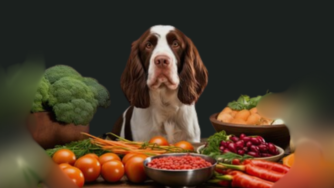Dog With Fruitand Vegetables